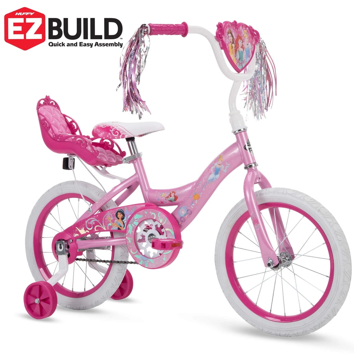 Princess Girls' 16" Sidewalk Bike with Training-Wheels by Huffy , Pink