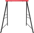 IVV Swing Stand for Porch, Outdoor Heavy Duty Swing Frame, Steel Metal Frame with 4 Ground Pegs, 73" Height Holds Up to 550lbs, Red (Swing NOT Included)