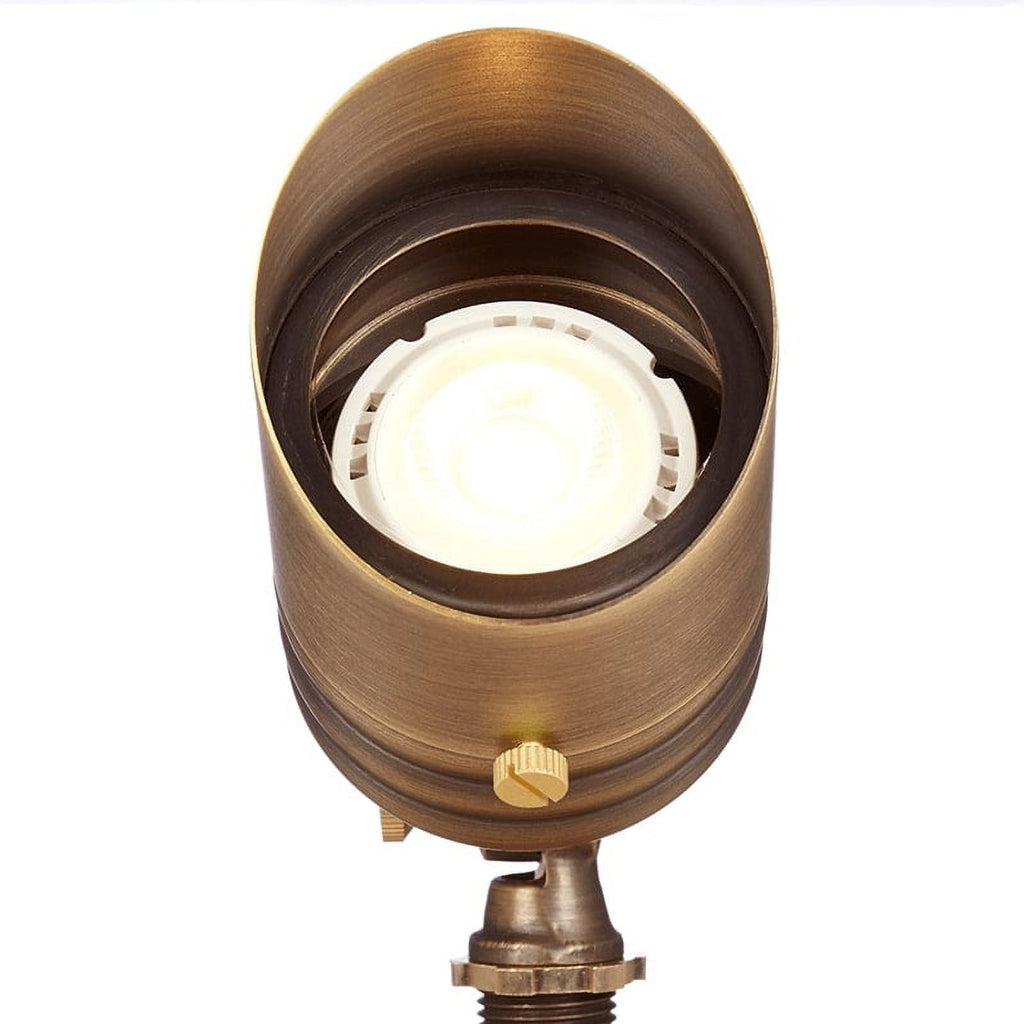 VOLT Brass Landscape Lighting Kit (6 Spotlights, 2 Path Lights)