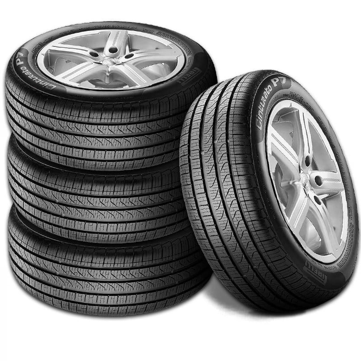 Set of 4 Pirelli Cinturato P7 All Season 205/45R17 88V Run Flat Performance Tires P2246100 / 205/45/17 / 2054517 Fits: 2017-18 Hyundai Accent GLS, 2012-17 Kia Rio SX
