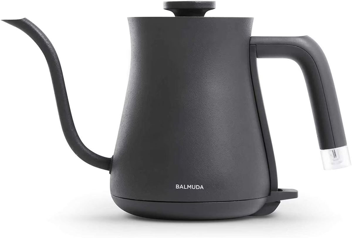 BALMUDA The Kettle | Electric Gooseneck Kettle | Lightweight | Stainless Steel | 0.6L (20fl oz) Capacity | Neon Light Indicator | Perfect for Tea and Coffee | US Version | Black