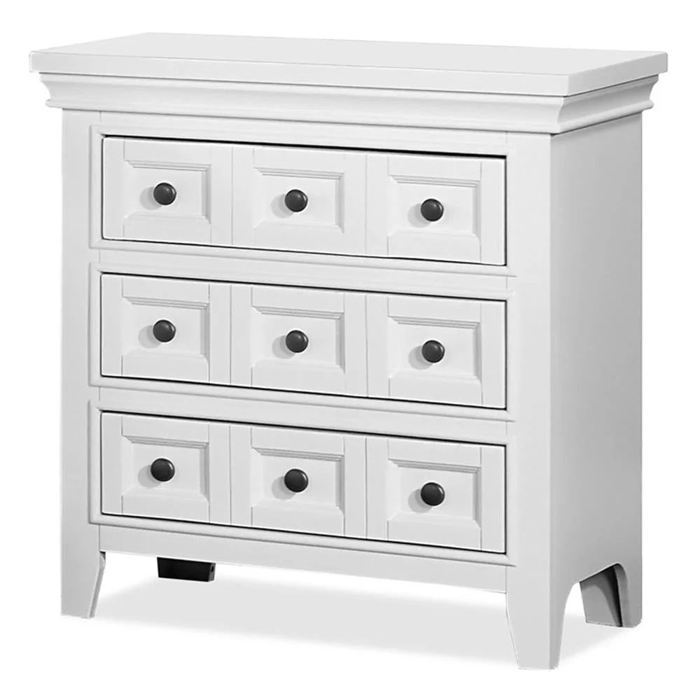 FOA Ender 5pc White Wood Bedroom Set - Full + 2 Nightstands + Dresser + Mirror