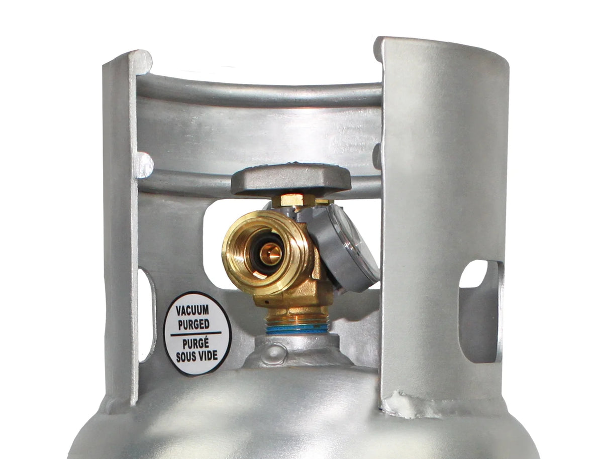 Flame King 5LB Aluminum Propane Tank with Gauge & OPD Valve, Corrosion-Resistant and Rust-Free
