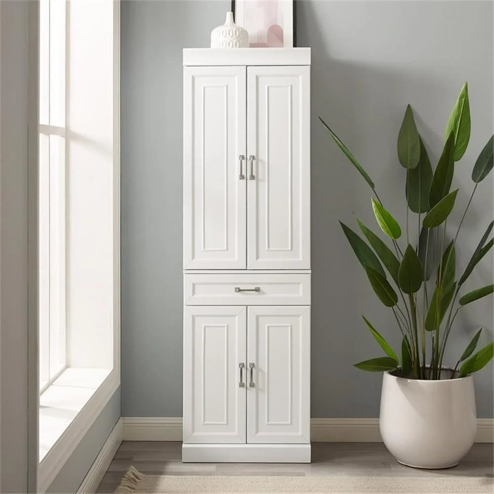 Crosley Furniture Stanton Pantry Storage Cabinet with Shelves, Kitchen, Dining, or Laundry Room