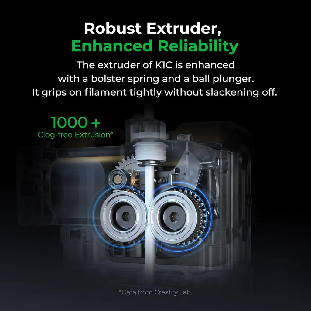 Creality K1C 3D Printer with Reliable Extrusion, 600mm/s Fast Printing Speed, AI Smart Camera, Anti-Vibration Design, Auto Calibration for Leveling, Printing Size 220*220*250mm