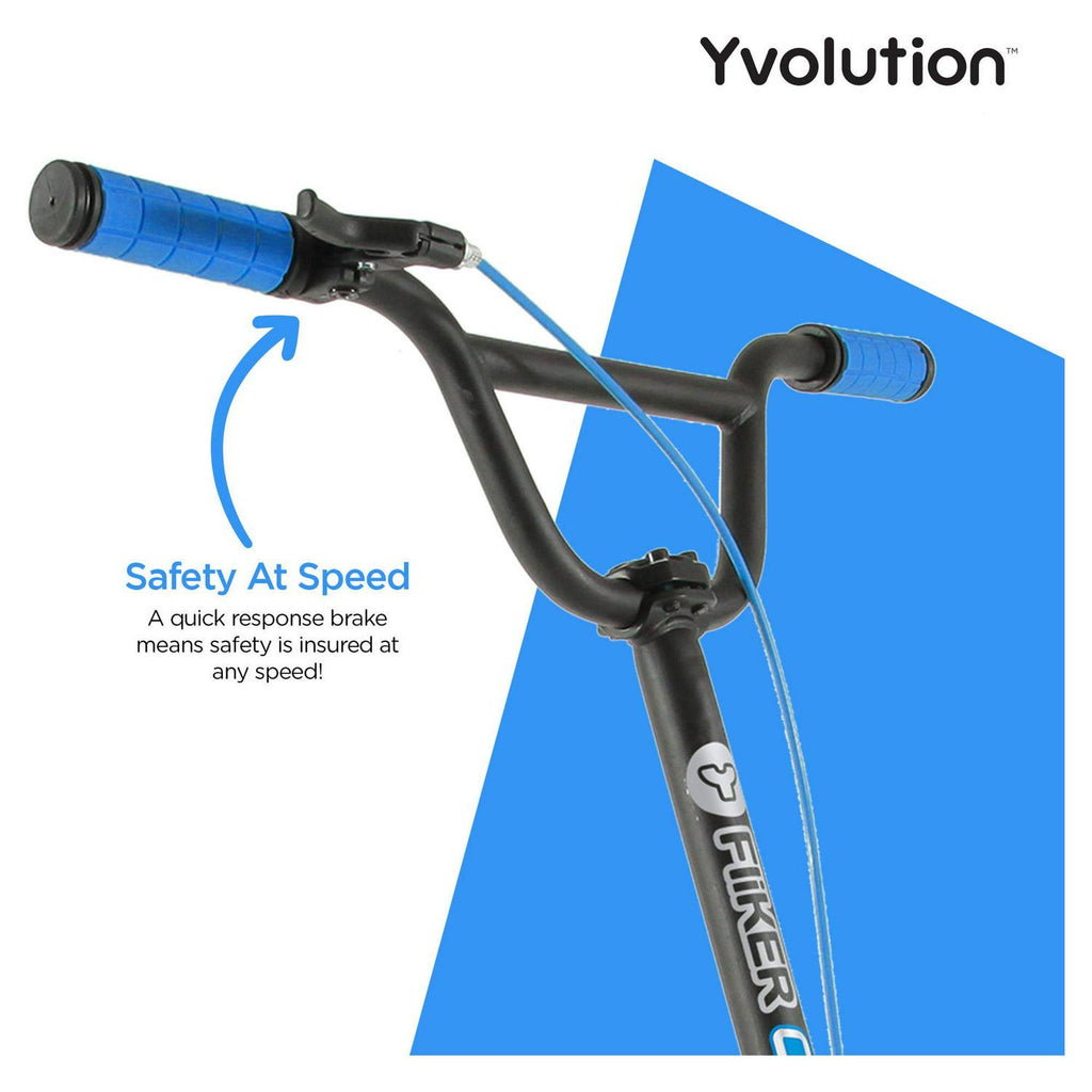 Yvolution Y Fliker Carver C3 Wiggle Scooter for Kids Age 7+ Years. Blue. Unisex