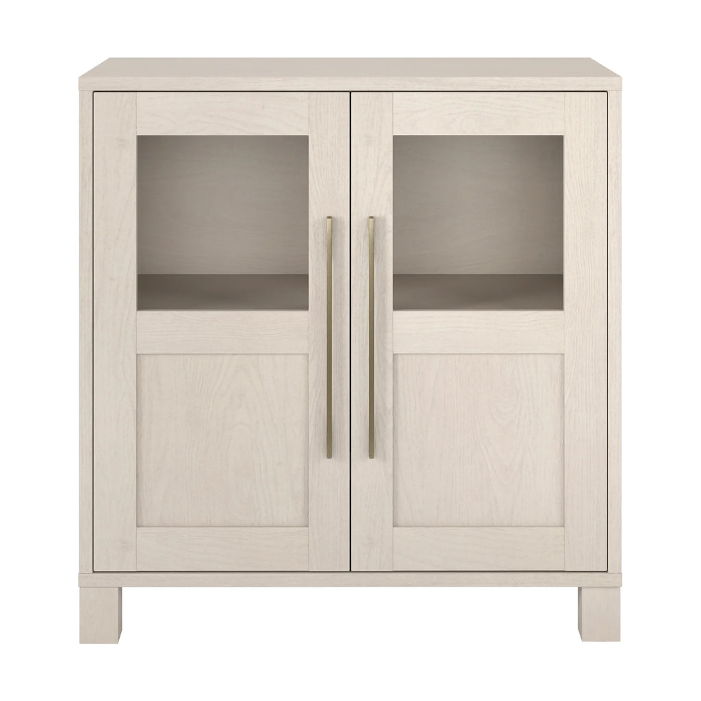 Evelyn&Zoe Holbrook Rectangular Accent Cabinet, Alder White