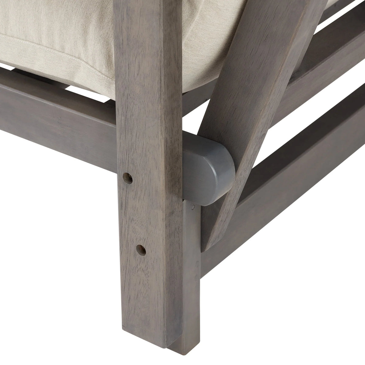 Better Homes & Gardens Delahey Folding Wood Outdoor Sofa - Gray