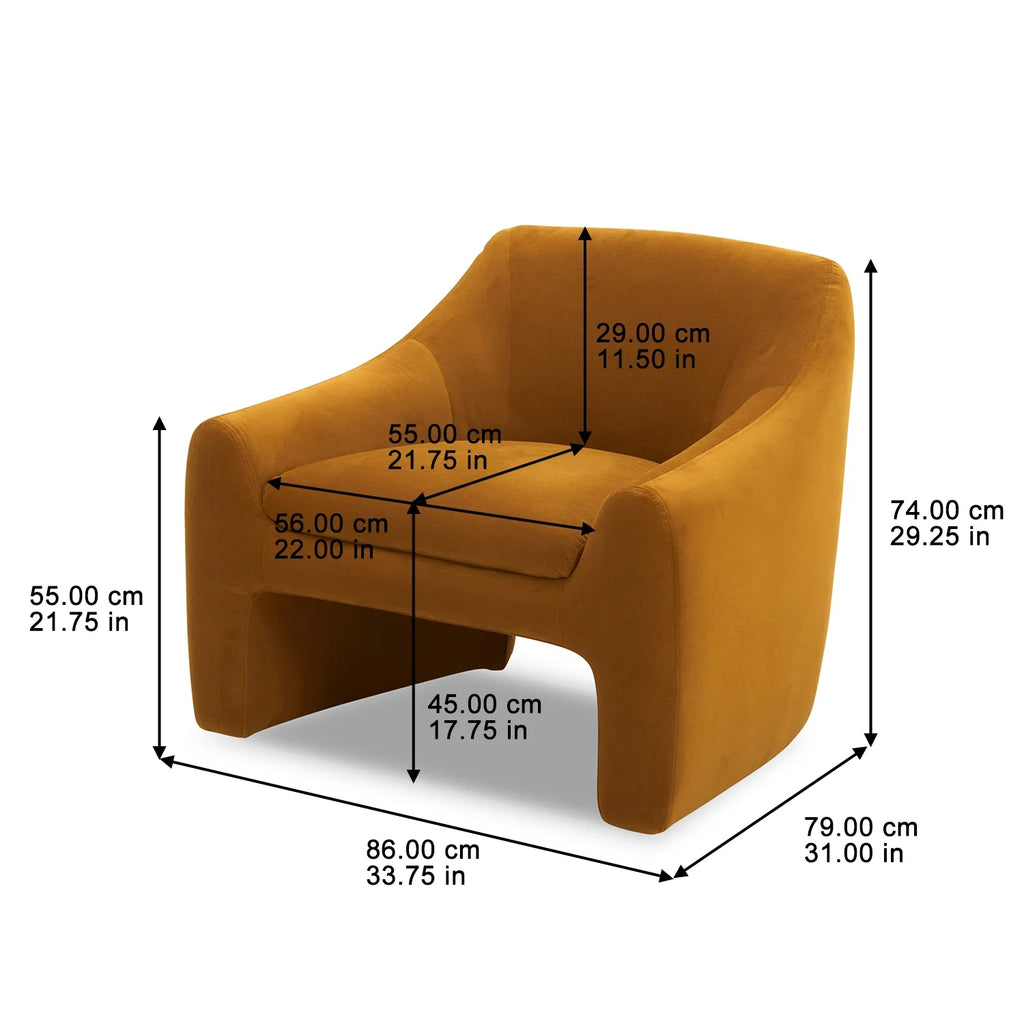 Better Homes & Gardens Emerson Curvy Accent Chair, Truffle Brown Boucle