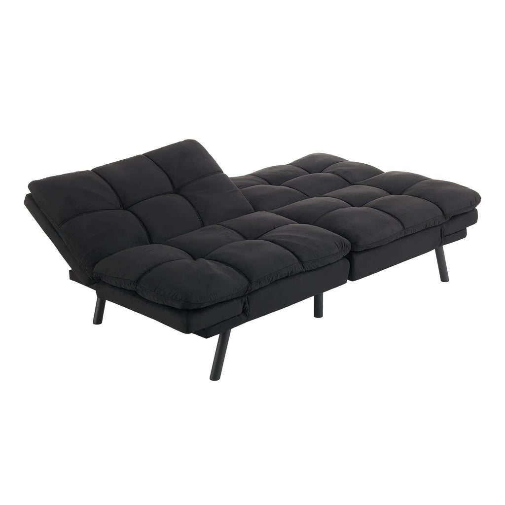 Mainstays Memory Foam Futon with 72",Black