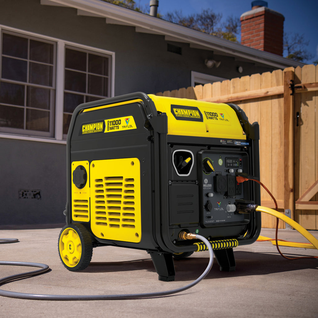 Champion 11000W Remote Start Tri-Fuel Portable Inverter Generator