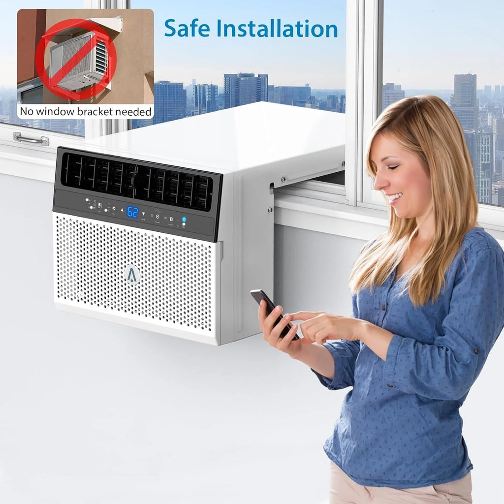 Outop 6000 BTU Window Air Conditioner, White