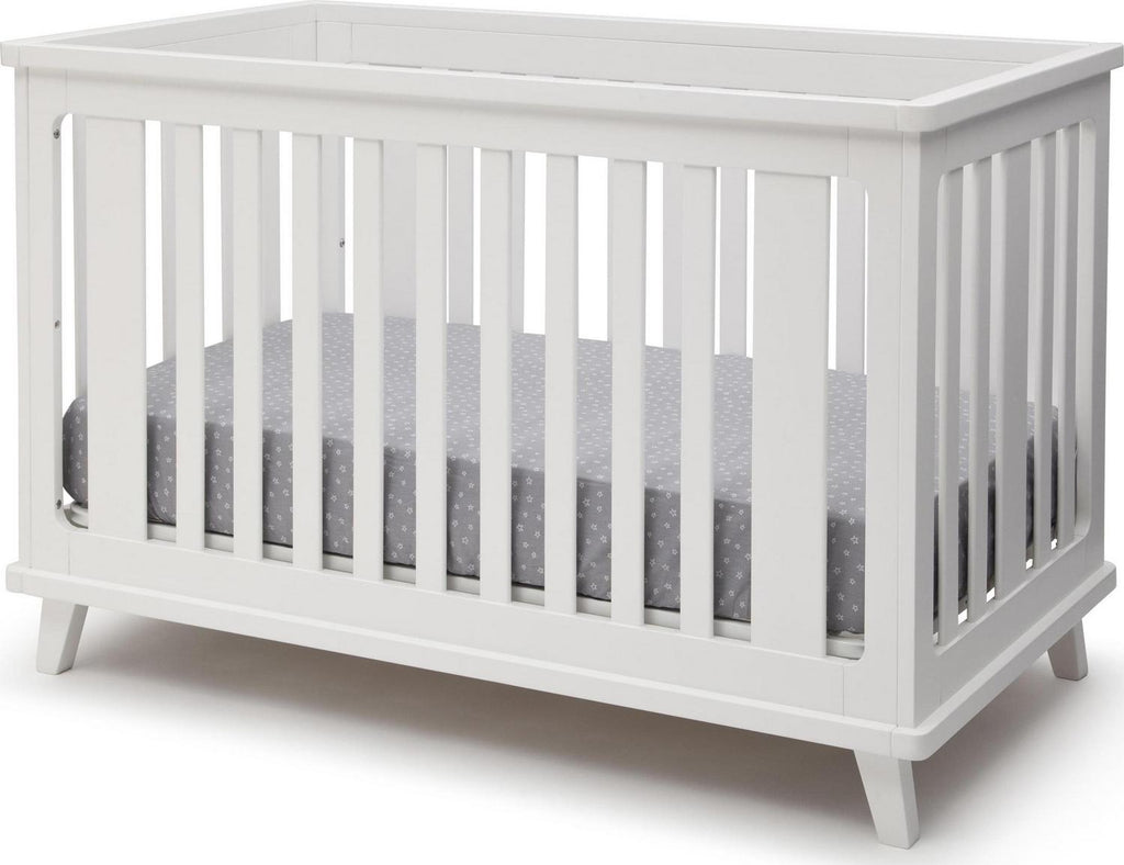 Delta Children Ava 3-in-1 Convertible Baby Crib. White