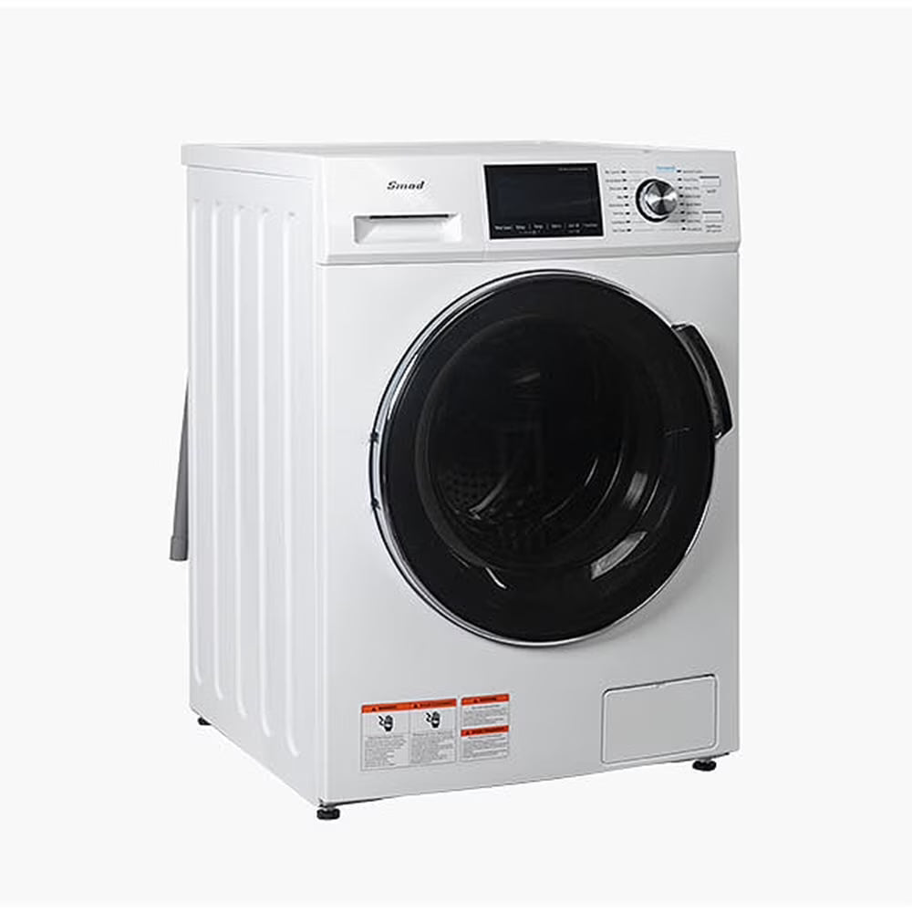 Smad 2.7 Cu ft Compact Front Load Washing Machine with Quiet Inverter Motor, 36 Mins Quick Wash, 12 Washing Programme