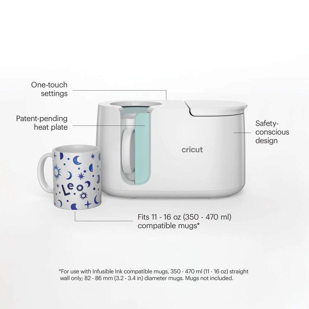 Cricut Mug Heat Press for Sublimation Mug Projects- Buffalo Check and more Infusible Ink, Transfer Sheets, Mug Blanks Bundle
