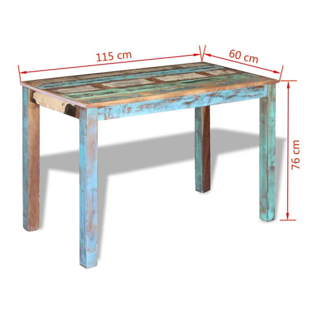 vidaXL Dining Table Kitchen Table Home Dining Room Table Solid Reclaimed Wood