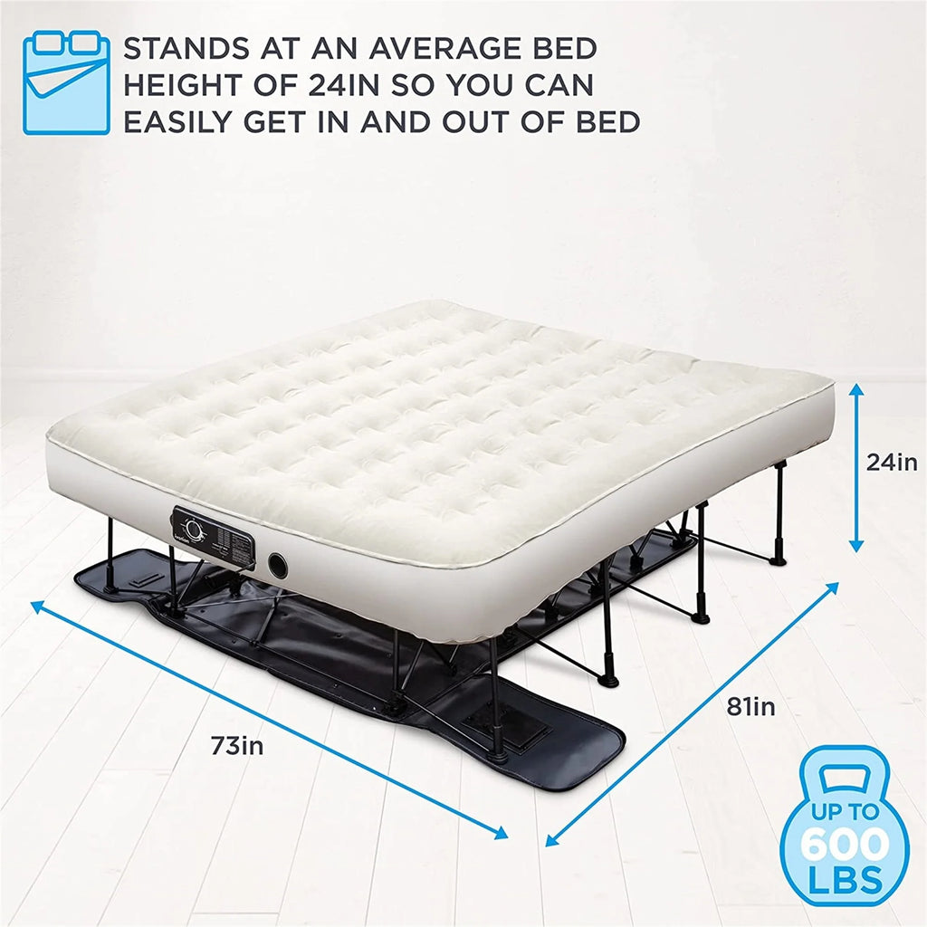 Ivation EZ-Bed 10 in Portable Air Beds with Built-in Pump, Full