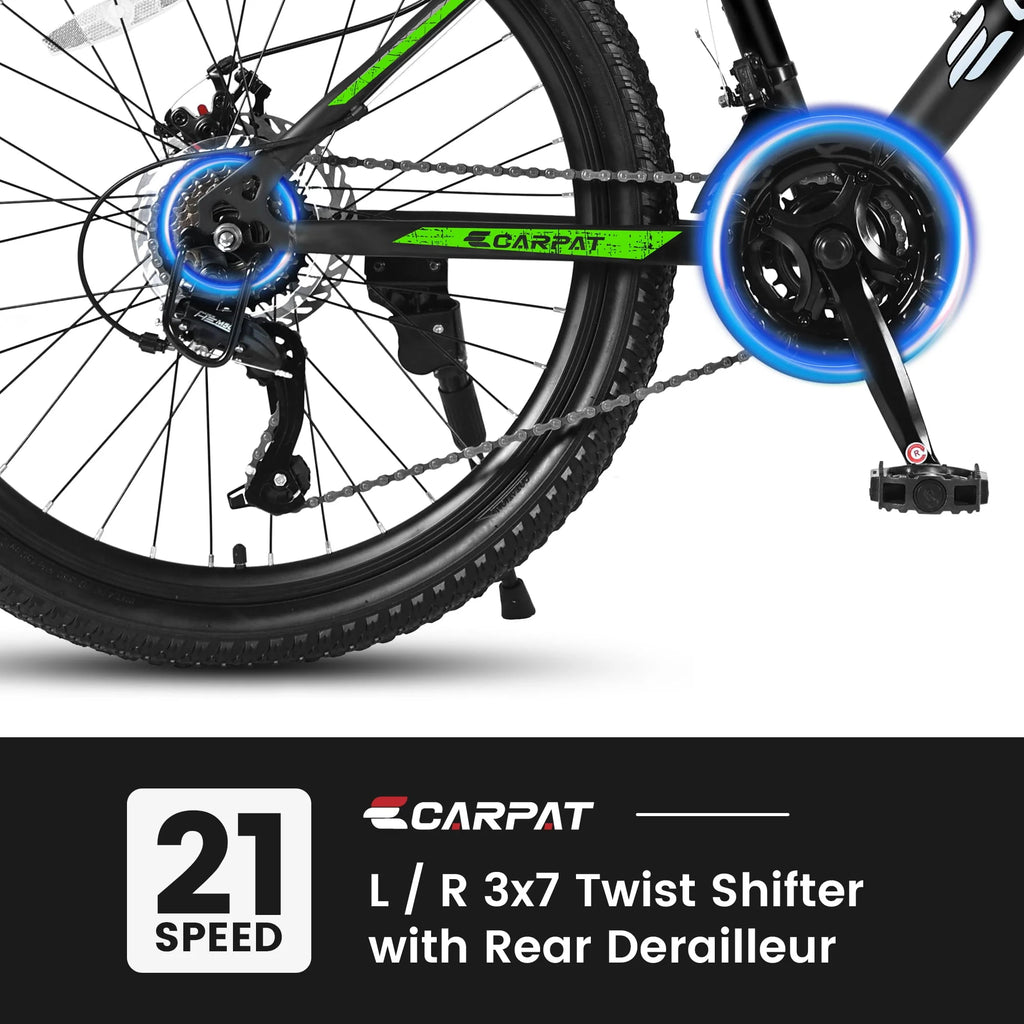 26 inch Mountain Bike for Men, Adult Mens Bike with 21 Speed & Disc Brakes