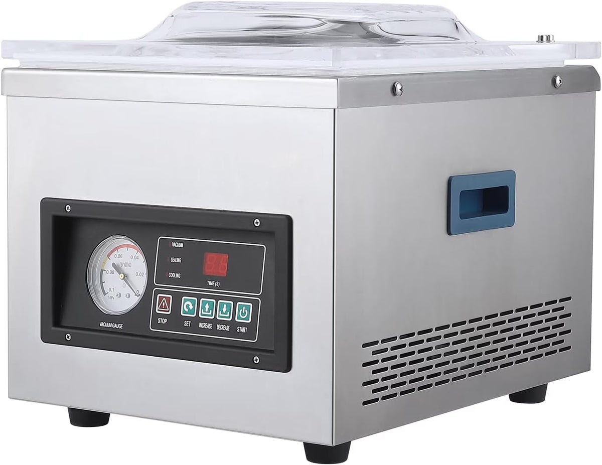 Chamber Vacuum Sealer machine,180W-260W, 10.5 inch 3.5 m3/h Pump Rate,Microcomputer Controlled,Household and Commercial Vacuum Sealing Machines with Stainless Steel Structure