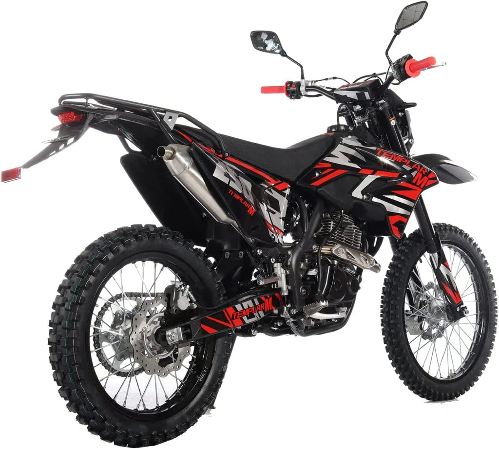 X-Pro Templar M 250cc Gas Dirt Bike with Zongshen Engine 5 Speed Pit Bikes Adult Pitbike, Big 21"/18" Wheels!