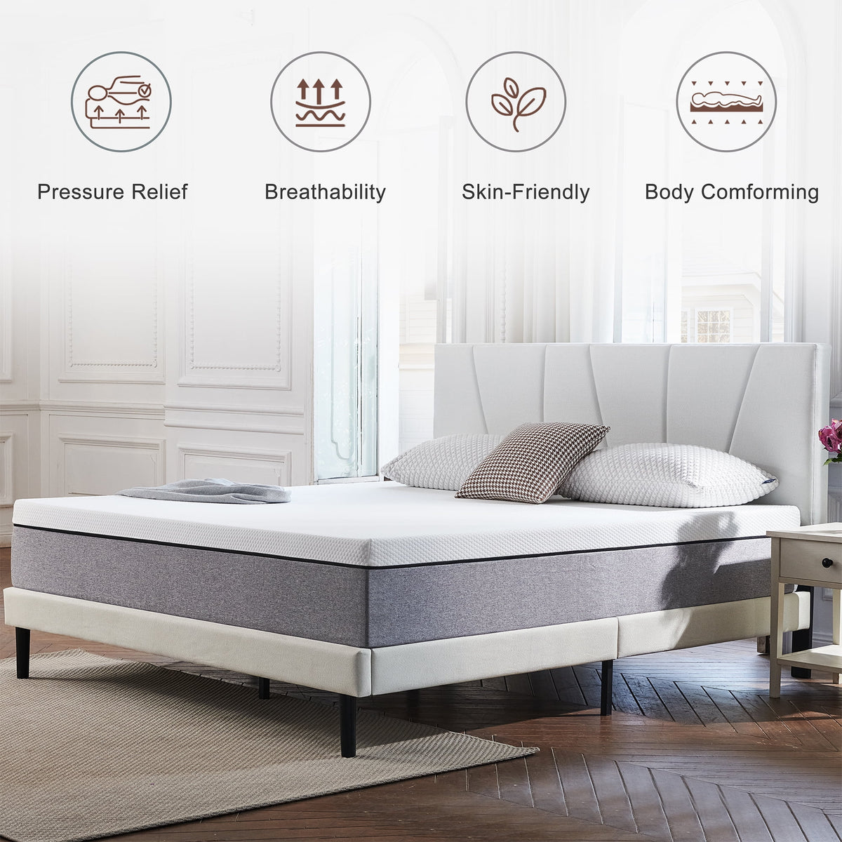 Full Size Mattress, JIAVA 12" Full Memory Foam Mattress in a Box