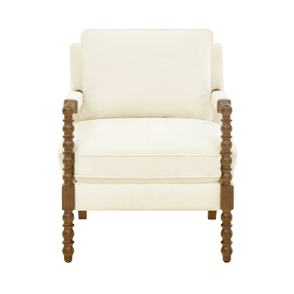 Pioneer Woman Harper Spindle Accent Chair, Jade Fabric Upholstery