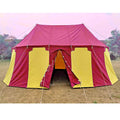 WEEKEND SALE Medieval Red Yellow Burgundian 8x4 M Functional Water Proof Camping Tent