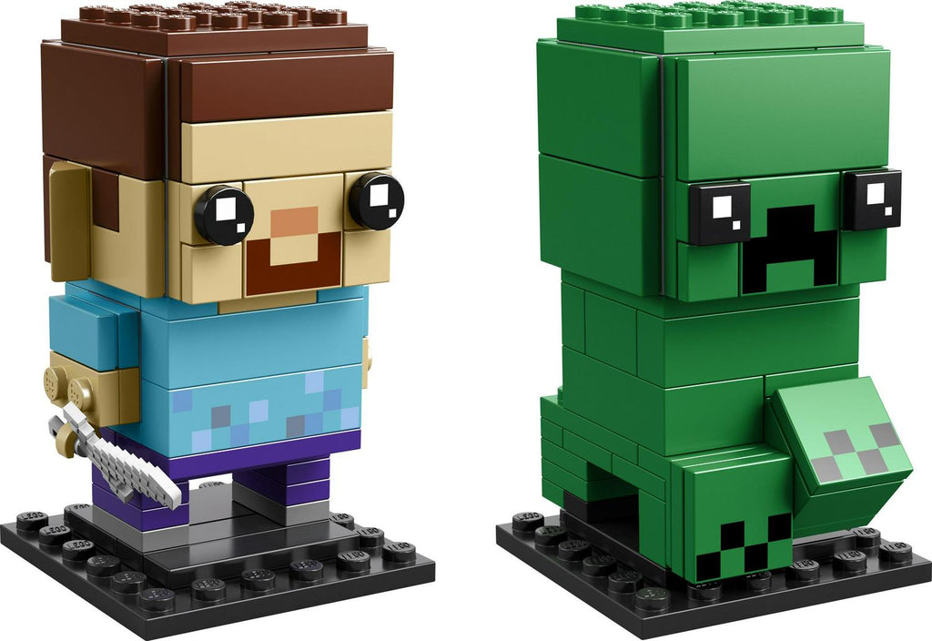New Lego BrickHeadz Minecraft Steve &amp; Creeper 41612 10+ Building Toy