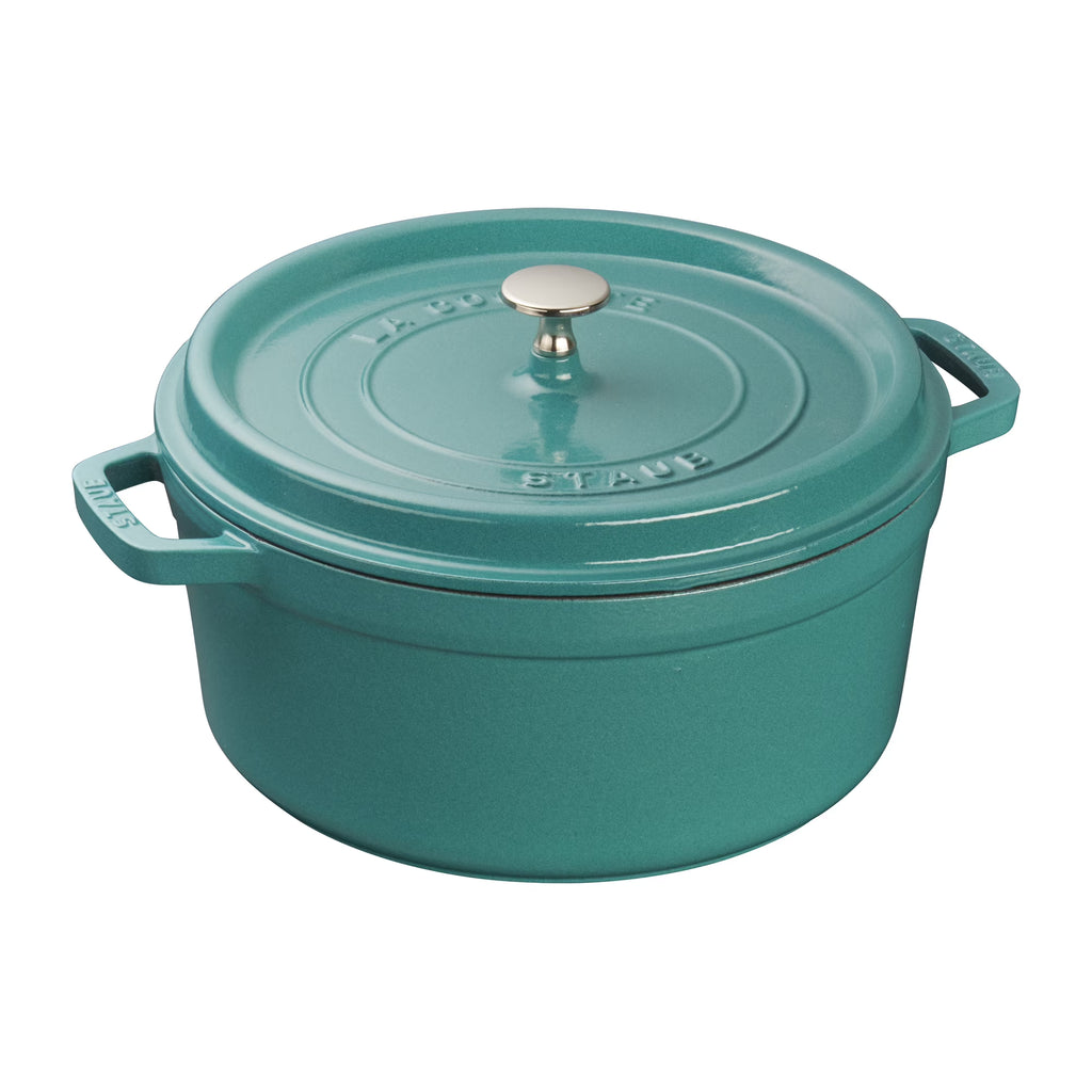Staub Cast Iron 5.5-qt Round Cocotte - Cherry