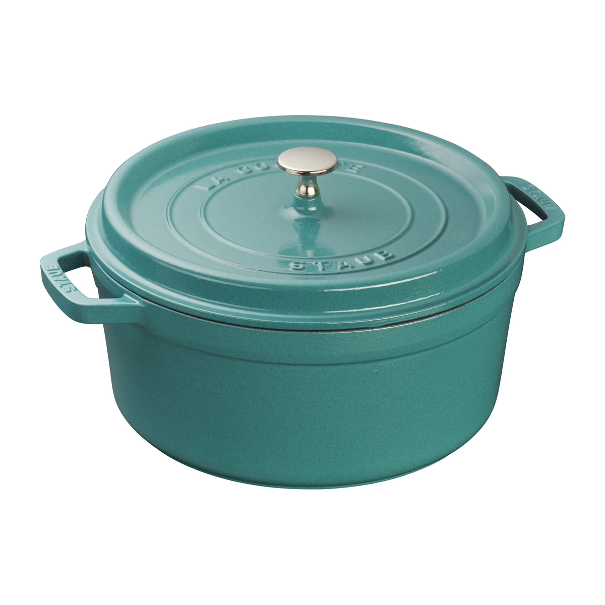 Staub Cast Iron 5.5-qt Round Cocotte - Cherry