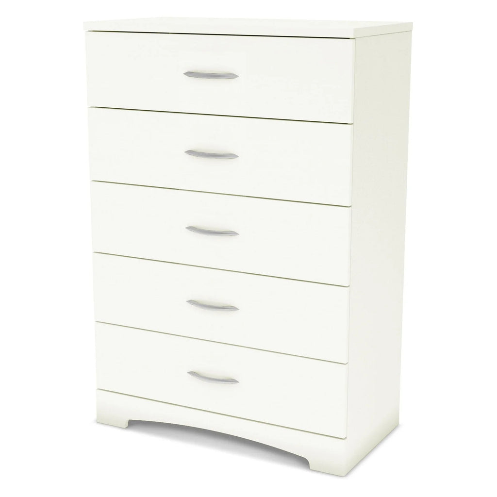 South Shore Step One 5-Drawer Chest - White, Finish - Pure White