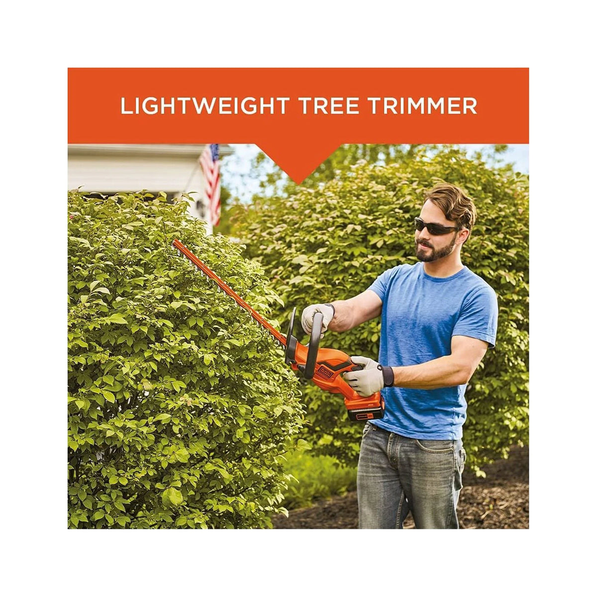 BLACK+DECKER 22" 40V MAX* Hedge Trimmer, (LHT2240C)