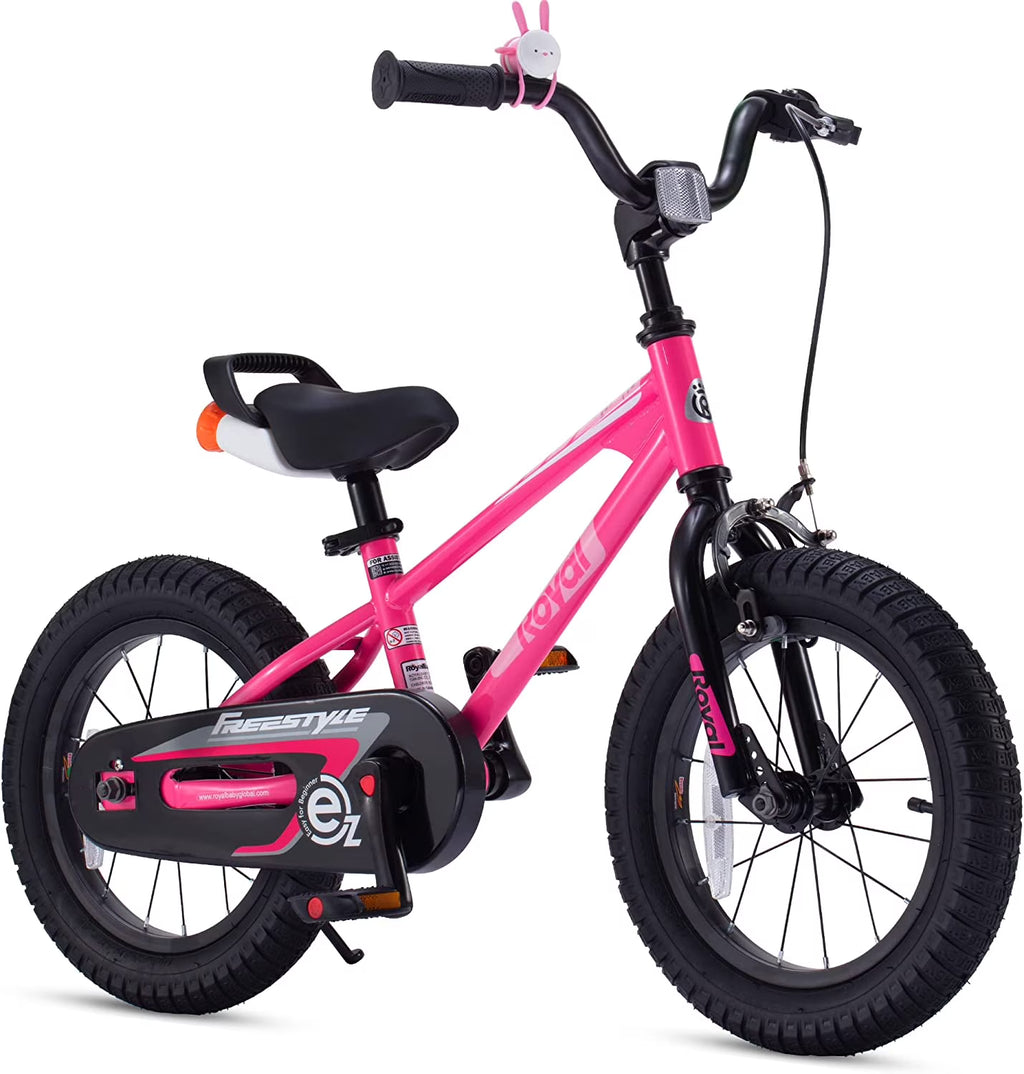 RoyalBaby EZ Kids Bike 16 inch Adjustable Seat Balance & Pedal Bicycle Blue