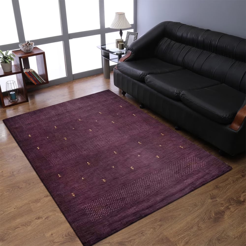 Rugsotic Carpets Handmade Rugs Hand Knotted Loom Rectangle 3'x5' Orange Wool for Indoor Use