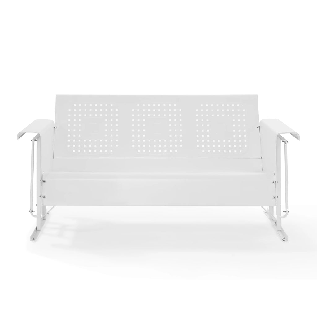 BATES METAL SOFA GLIDER IN TURQUOISE