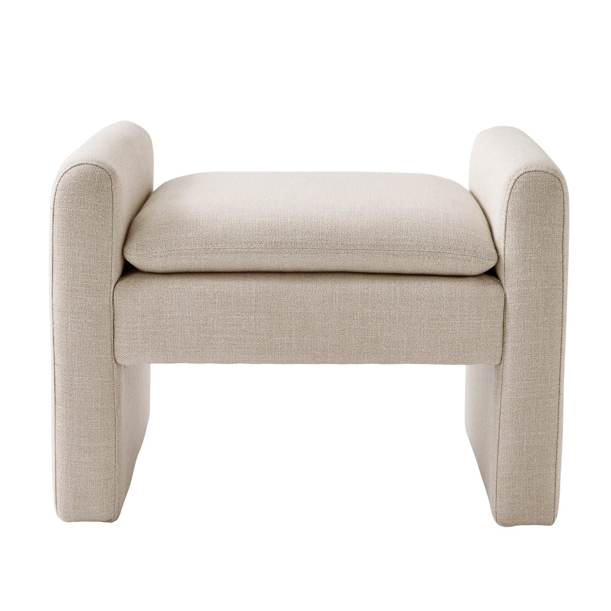 Better Homes & Gardens Emerson Ottoman, Cream