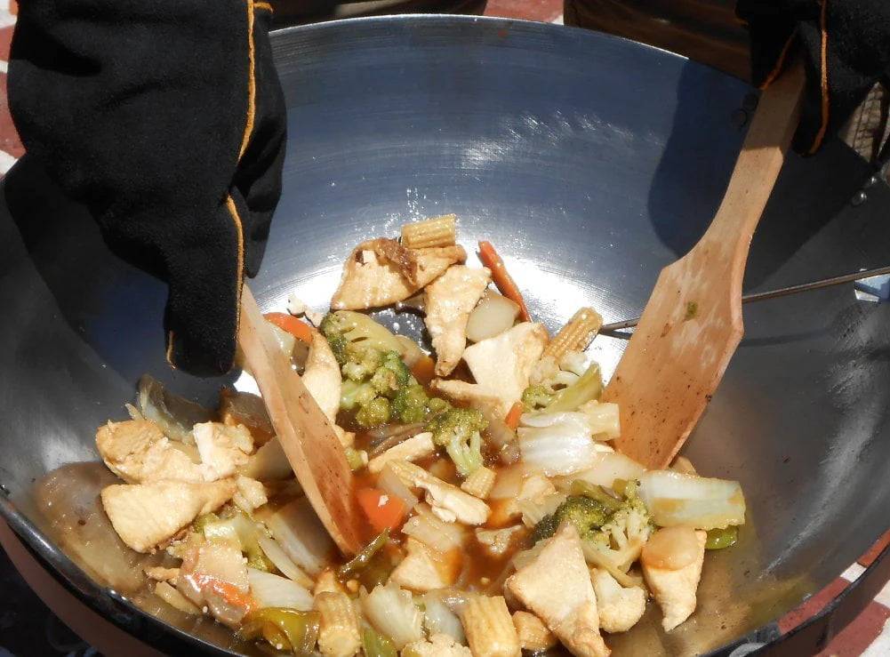 King Kooker #24WC 24" Portable Propane Outdoor Cooker with 18" Steel Wok