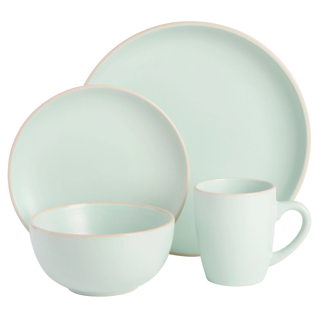 Gibson Home Rockaway 32 Piece Dinnerware Set - Gray