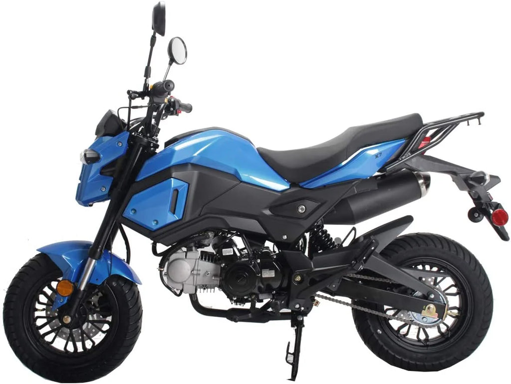 HHH Upgraded New 125cc Motorcycle Bike VADER 125 HELLCAT Dual Sports 125cc Motorcycle Bike Youth Adults Gas Motorcycle Big Headlights ( RED )