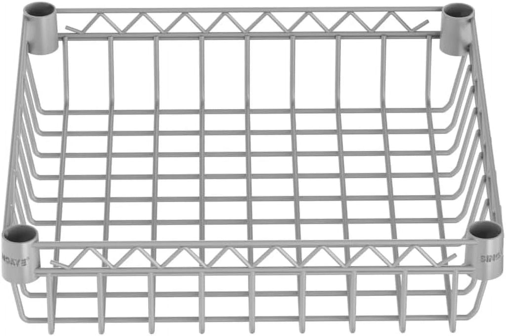 6 Tier Wire Shelving Unit with Wheels Baskets Storage Rack Corner Shelves Adjustable Shelf Closet Bathroom Organizers Metal Pantry Kitchen Garage Laundry Room 13.5" D x 13.5" W x 63" H White