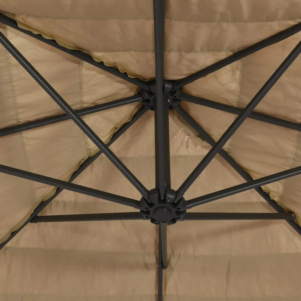 vidaXL Garden Parasol with Steel Pole Umbrella Sunshade Outdoor Patio Beach