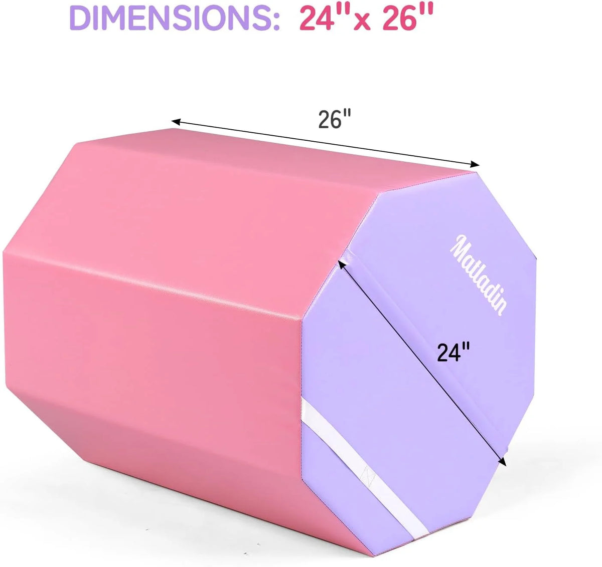 Matladin Octagon Gymnastics Skill Shapes, PVC Pink, 9.7 lb