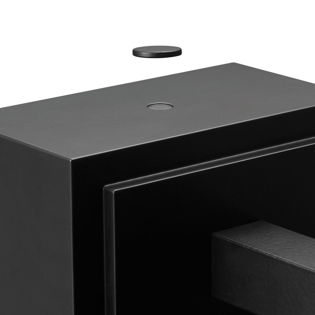 Globe Electric 14' Matte Black Outdoor Wall Light with GFCI Outlet