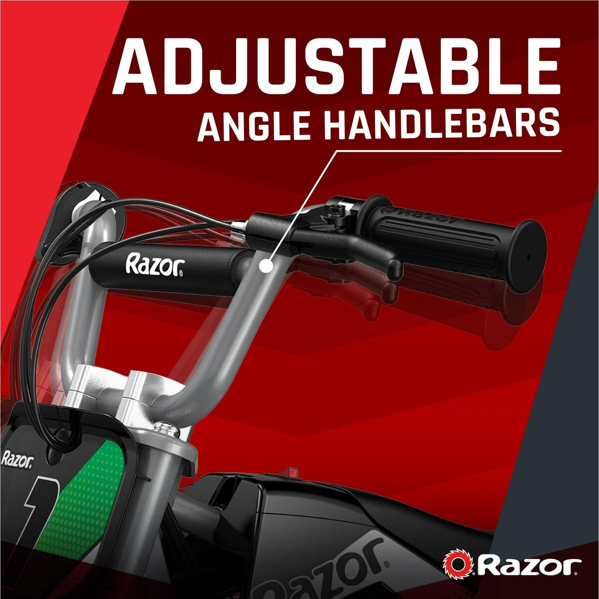 Razor Dirt Rocket MX350 - Black with Decals. up to 14 mph. 24V Electric Dirt Bike for Child 8+