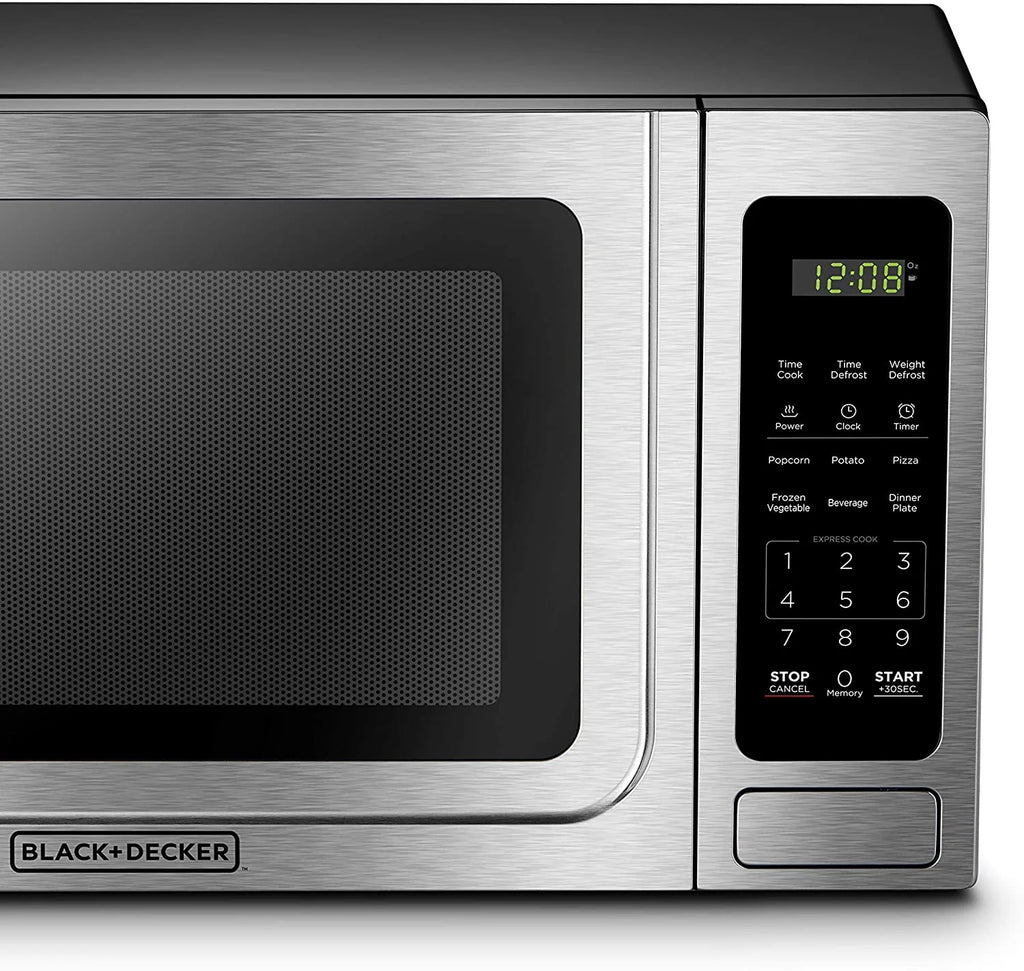 BLACK+DECKER 1.4 cu ft Countertop Microwave Ovens in Stainless Steel