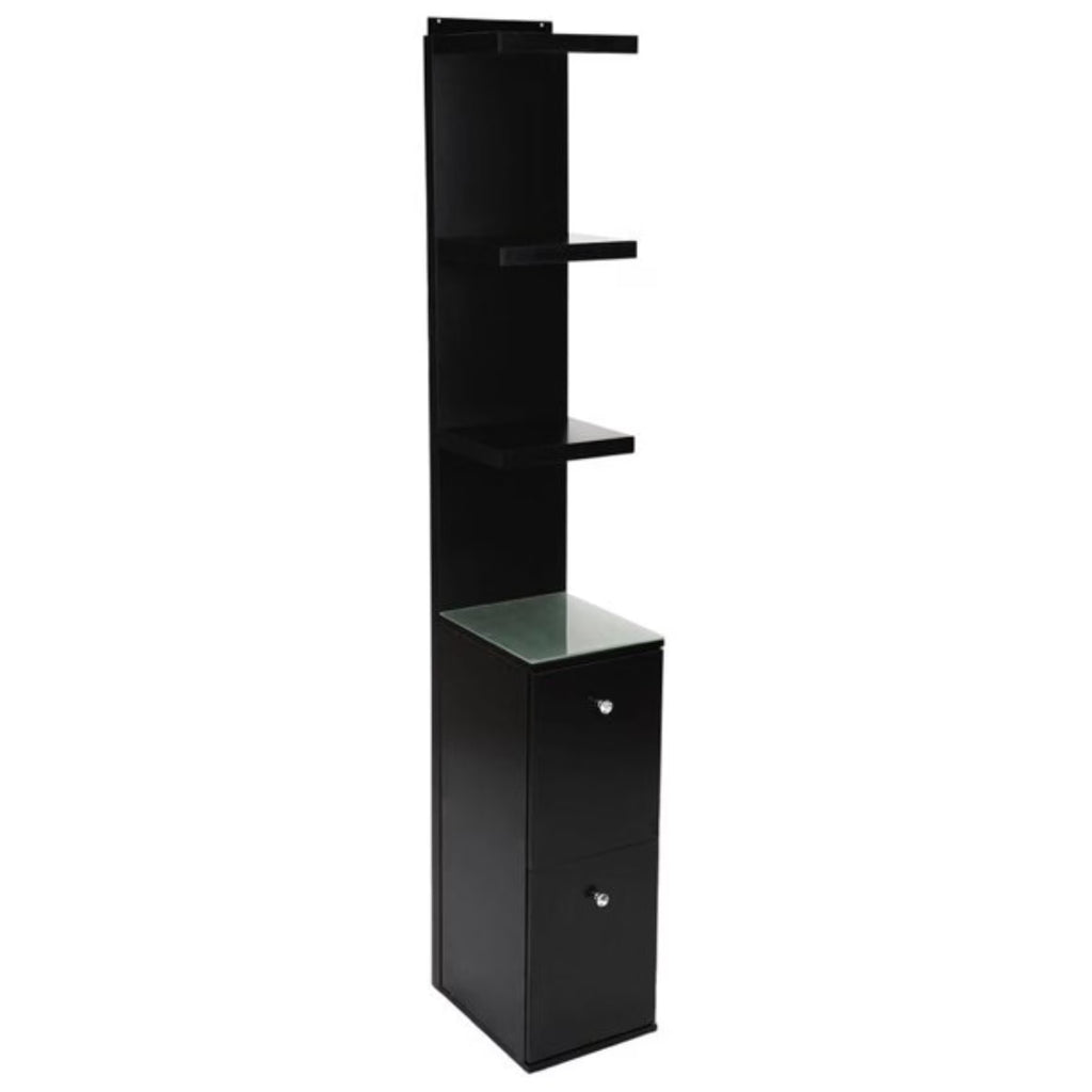 Impressions Vanity Slaystation Natalie Display Shelves with Rack and Storage Cabinet (Light Pink)