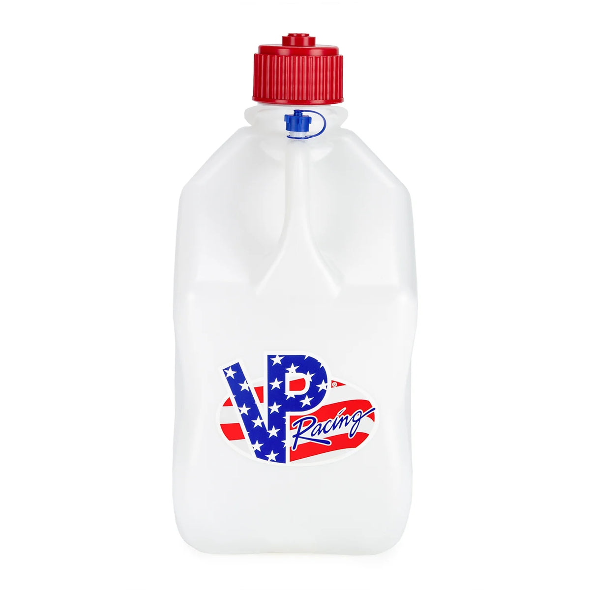 VP Racing 35221-CA, 5.5-Gallon Square Motorsport Jug Patriotic (3 Pack), w/Utility Jug Battery Powered Fuel Transfer Pump (1 Pack)