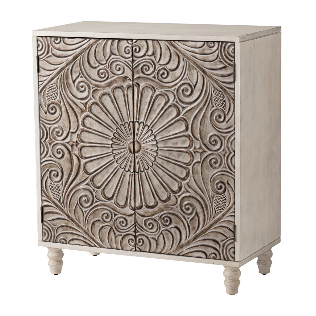 COSIEST Vintage Sideboard Cabinet, Farmhouse Buffet with Adjustable Shelf for Kitchen, Dining Room, Living Room