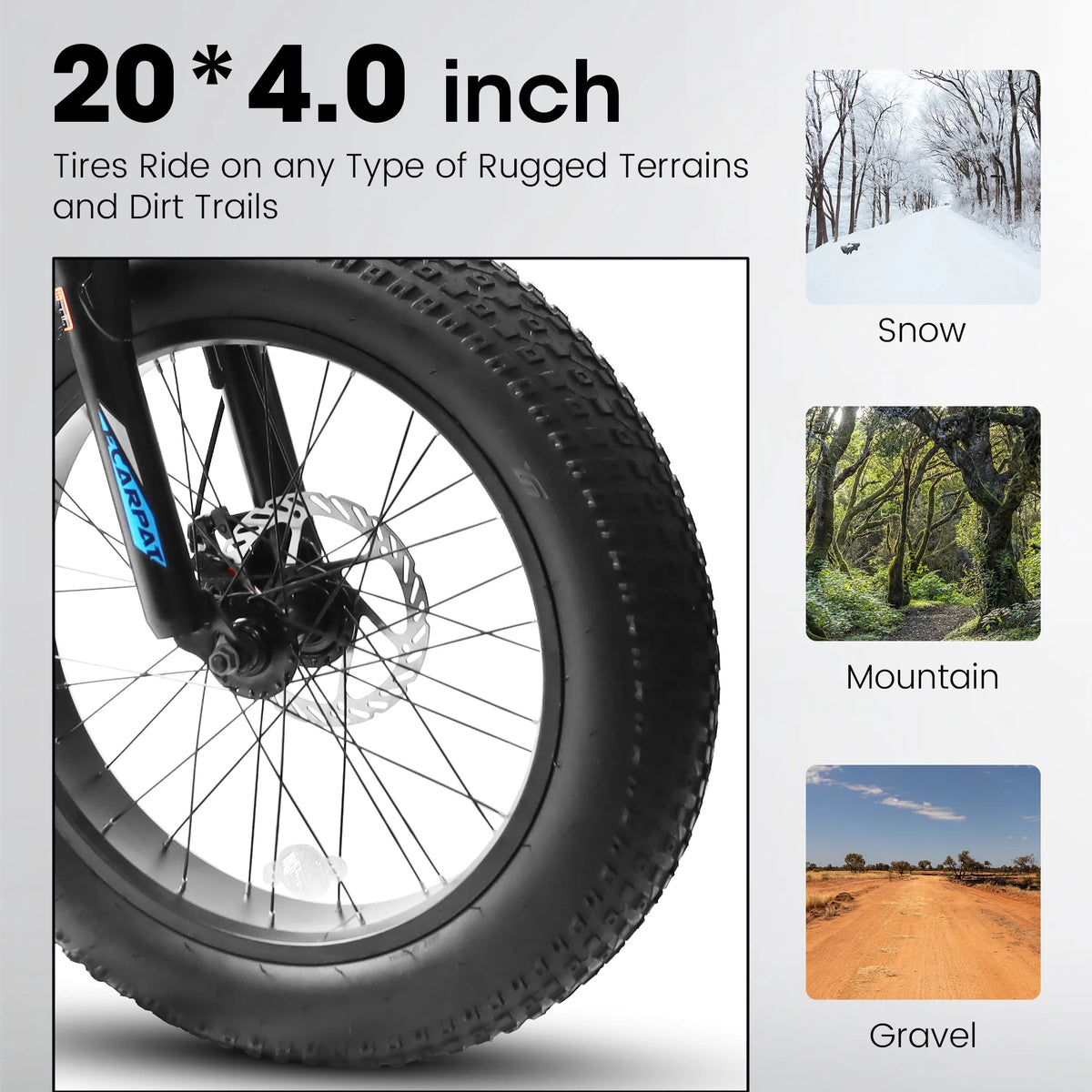 20 Inch Mountain Bike for 7-15 Years Old, 7 Speed Kids Bike with High Carbon Steel Frame, Fat Tire and Dual Disc Brake, Front Suspension Mountain Bicycle Gift for Boys Girls, Grey-Orange