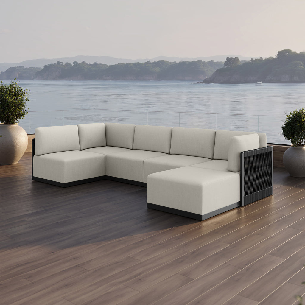 Henredon Annalise 6-piece Outdoor Patio Modular Sectional